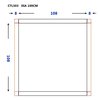 Some SOLE LED okrúhle zrkadlo 100 cm, vyhrievacia podložka CTL503-100
