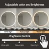 Some SOLE LED okrúhle zrkadlo 100 cm, vyhrievacia podložka CTL503-100