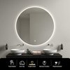 Some SOLE LED okrúhle zrkadlo 100 cm, vyhrievacia podložka CTL503-100
