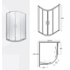 Besco MODERN asymetrický sprchový kút, sklo číre 120 x 90 x 190 cm