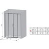 Ravak Matrix MSD4 sprchové dvere 160 x 195 cm 0WKS0U00Z1