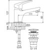 Valvex ECO umývadlová batéria stojanková s automatickým odtokovým ventilom, chróm 2406910