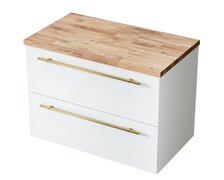 Kúpeľňová skrinka Nava s vrchnou doskou 80 cm 004-SU80-02+999-BL80-01