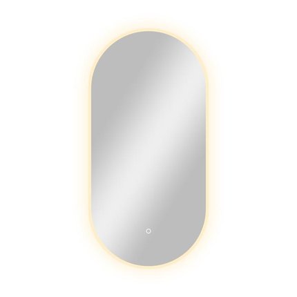 Some FUIME LED oválne zrkadlo 50 x 100 cm, vyhrievacia podložka CTL407-50-100