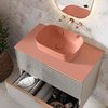 ​Elita Reni umývadlo na dosku 45,5x32,5 cm, terra pink mat, keramické, RE040460036600​