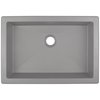 Deante CORREO granitové umývadlo zápustné 50 x 35 cm, szary metalik CQR_SU5U