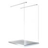 BESCO Aveo Due Black sprchová zástena 120 x 195 cm sklo číre