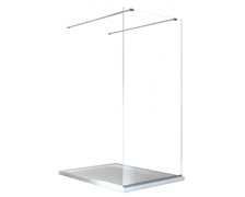 BESCO Aveo Due Black sprchová zástena 120 x 195 cm sklo číre