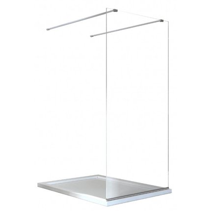 BESCO Aveo Due Black sprchová zástena 120 x 195 cm sklo číre