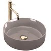 Rea SAMI BEIGE keramické umývadlo na dosku 36 x 36 cm REA-U6382