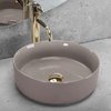 Rea SAMI BEIGE keramické umývadlo na dosku 36 x 36 cm REA-U6382