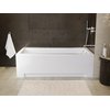 Besco UNI Ryfle White čelný a bočný panel k vani 170 cm, biely OAP-170UNIR