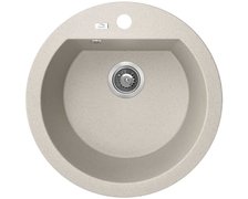 Laveo DAFNE granitový drez 51 x 51 cm, bež SBD_480T