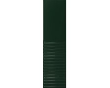 Tubadzin GROOVE Green 2 Gloss STR lesklý obklad 7,8 x 29,8 cm