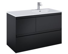Elita SPLIT skrinka pod umývadlo 100 cm 3S, black matt 168163