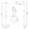 Rea RAPID SWING CHROM sprchový kút 90 x 90 x 195 cm sklo číre K5606-K5609
