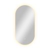 Some FUIME LED oválne zrkadlo 60 x 120 cm, vyhrievacia podložka CTL407-60-120