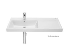 Roca GAP keramické umývadlo nástenné 100 x 46 cm, ľavé biele A3270MB000