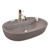 Rea AURA BEIGE SHINY keramické umývadlo na dosku 60,5 x 40,5 cm REA-U6381