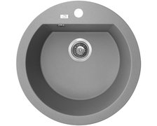 Laveo DAFNE granitový drez 51 x 51 cm, sivý SBD_580T