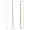 Rea DIAMOND GOLD päťuholníkový sprchový kút 100 x 100 x 195 cm sklo číre K6616