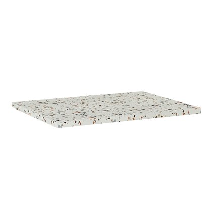 Kúpeľňová mramorová doska TERRAZZO na skrinku 60,6 x 46 cm