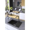 Kuchinox CELEBES granitový drez 65 x 44 cm, čierny SBL_713T