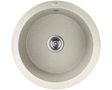 Laveo DAFNE granitový drez bez otvoru pre batériu 51 x 51 cm, bež SBD_488Y