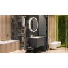 Excellent CORIDO okrúhle LED zrkadlo v hliníkovom ráme 80 cm, vyhrievacia podložka, brúsená meď DOEX.CO080.CB