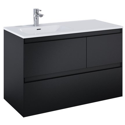 Elita SPLIT skrinka pod umývadlo 100 cm 3S, black matt 168159