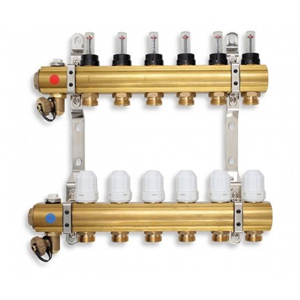 Novaservis ROZDEĽOVAČ S TERM.VENTILMI,REG.S PRIETOK. MECH.5 OKRUHOV(RZP05S)