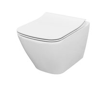 Cersanit CITY SQUARE WC závesná misa RimFree 50,5 x 35,5 cm so sedátkom S701-405