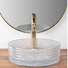 Rea CRISTAL TRANSPARENT sklené umývadlo na dosku 35,5 cm U9670