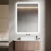 Some LAGO LED obdĺžníkové zrkadlo 80 x 60 cm, vyhrievacia podložka CTL301-80-60