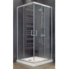 Besco MODERN štvorcový sprchový kút, sklo mrazené 80 x 80 x 185 cm