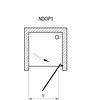 Ravak NEXTY NDOP1 sprchové dvere 90 x 195 cm 03O70C00Z1