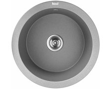 Laveo DAFNE granitový drez bez otvoru pre batériu 51 x 51 cm, sivý SBD_588Y