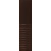 Tubadzin GROOVE Brown 2 Gloss STR lesklý obklad 7,8 x 29,8 cm