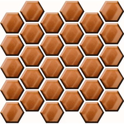 Ceramika Color Cooper Glas Hexagon mozaika lesklá 25 x 25,8 cm