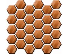 Ceramika Color Cooper Glas Hexagon mozaika lesklá 25 x 25,8 cm