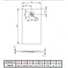 Radaway Kyntos F sprchová vanička z mramorového zlepenca 130 x 90 cm HKF13090-54+HKA-54