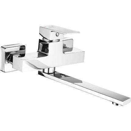 Laveo KVADRATO drezová nástenná vodovodná batéria BLQ_080D