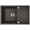 Kuchinox HUNTER granitový drez 67 x 44 cm, čierny SBU_711T