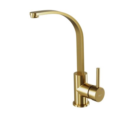Besco DECCO I umývadlová vodovodná batéria, vysoká brúsená zlatá BU-DI-ZS
