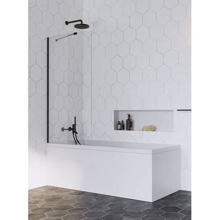 Radaway IDEA BLACK PNJ II vaňová zástena 90 x 150 cm 10001090-54-01