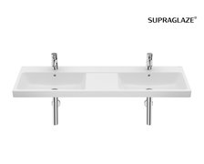 Roca GAP keramické umývadlo nástenné 140 x 46 cm, biele SUPRAGLAZE® A3270MUS00