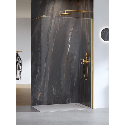 New Trendy Nesta Gold Brushed sprchová stena 100 x 200 cm K-1741