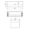 Elita Komoda LOOK 80 1S 80x44,9 cm – Kúpeľňová komoda, Soft-Close RE080803027050