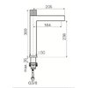 Elita NOMIA keramické umývadlo na dosku 50 x 39 cm, Fume Matt RE040500057020