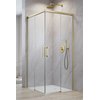 Radaway IDEA BRUSHED GOLD KDD obdĺžnikový sprchový kút 80 x 110 x 205 cm 387061-99-01L+387063-99-01R